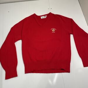 VTG 80'S GARAN NFL SAN FRANCISCO 49ERS USA FOOTBALL RED SWEATER Sz M